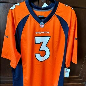Authentic Nike - On Field Russell Wilson Denver Broncos Jersey